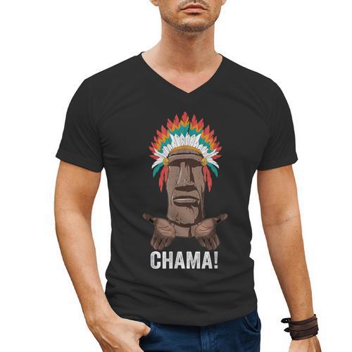 Chama Paotan MMA Fan JJB Boxing Muay Thai Kickboxing Men's V-Neck T-Shirt - Nak Muay Co.