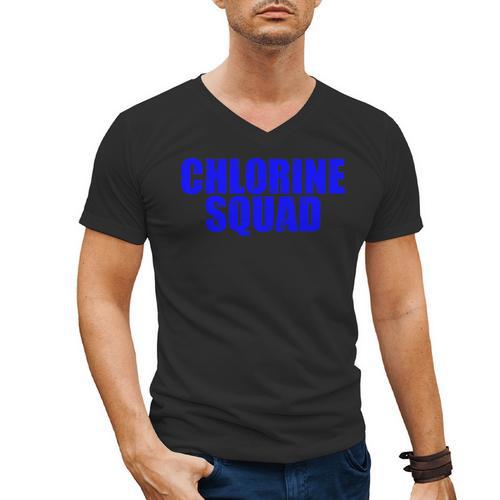 Chlorine Crew Swimming Men's V-Neck T-Shirt - SwimGear Co