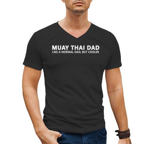 Muay Thai Father Muay Thai Dad Men's V-Neck T-Shirt - Nak Muay Co.