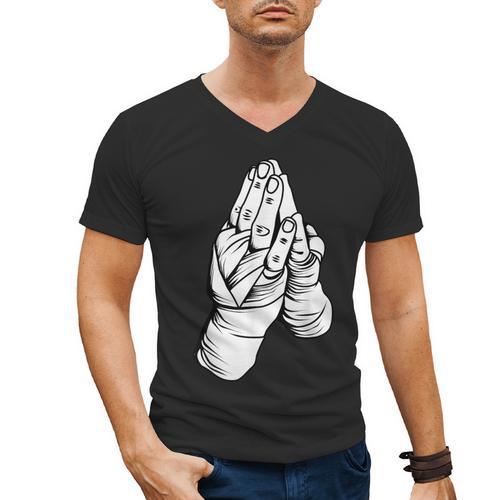 Muay Thai Martial Arts Combat Boxing Sport Men's V-Neck T-Shirt - Nak Muay Co.