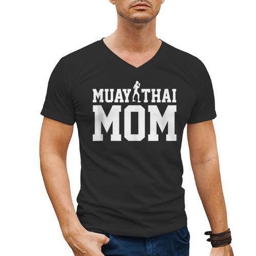 Muay Thai Mom Muay Thai Men's V-Neck T-Shirt - Nak Muay Co.
