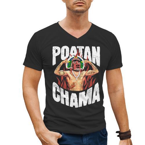POATAN CHAMA MMA Fan JJB Boxing Muay Thai Kickboxing Men's V-Neck T-Shirt - Nak Muay Co.
