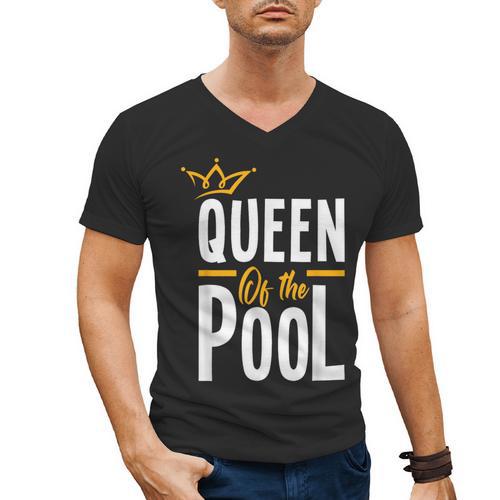 Queen Of The Pool Swimmers Swimming Swimmer Men's V-Neck T-Shirt - SwimGear Co