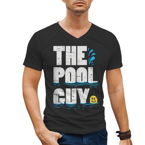 Summer Pool Guy Swimming Pool Boy Men's V-Neck T-Shirt - SwimGear Co