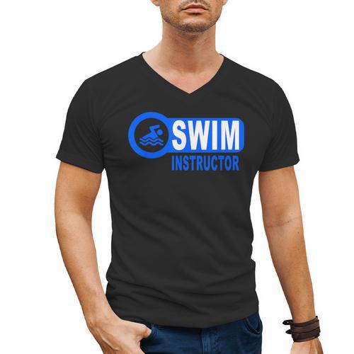 Swim Instructor Swimming Teacher Classes Men's V-Neck T-Shirt - SwimGear Co
