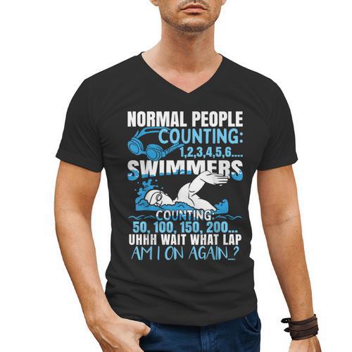 Swimming Humor Swim Men's V-Neck T-Shirt - SwimGear Co