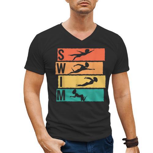 Swimming Swim Men's V-Neck T-Shirt - SwimGear Co