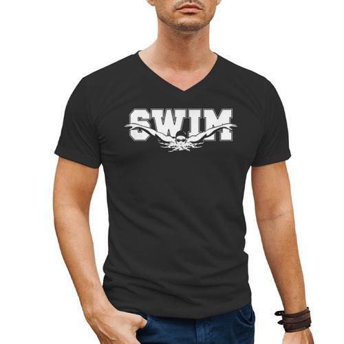 Swimming For Swimmers Competitive Athletes Men's V-Neck T-Shirt - SwimGear Co