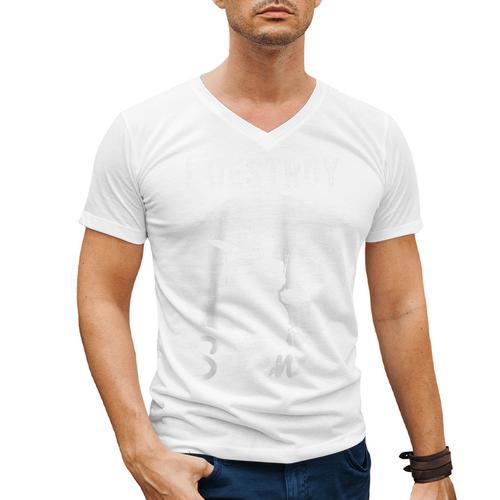 Drum Kit Tshirt For a Drummer With Percussion Instruments Raglan Baseball Tee Men's V-Neck T-Shirt - Downbeat Supply