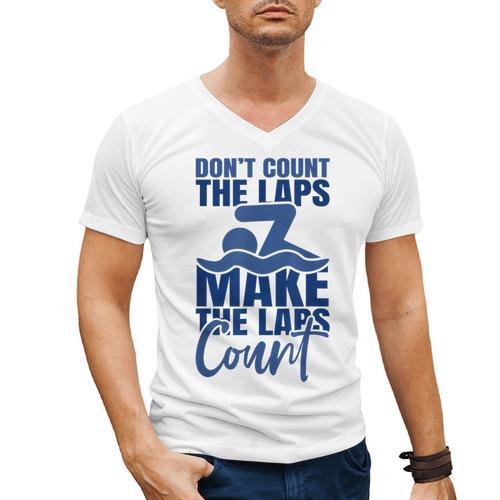 Swimmer Saying Swimming Motivation Professional Swimmer Men's V-Neck T-Shirt - SwimGear Co
