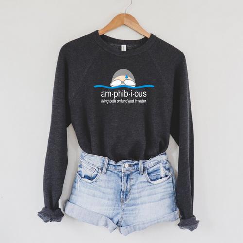 Amphibious Swimming Raglan Sleeve Sweatshirt - SwimGear Co