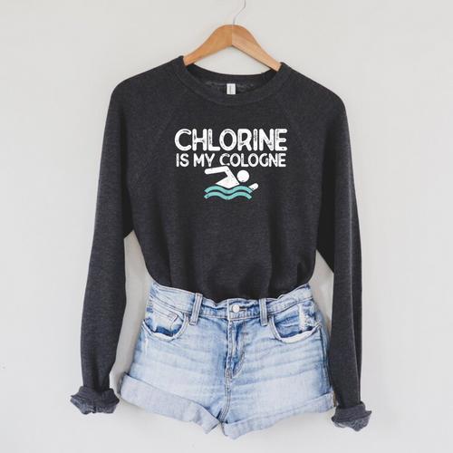 Men Swimming Saying Swimmer Raglan Sleeve Sweatshirt - SwimGear Co