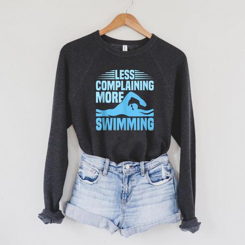 Swim Coach Swim Training Swimming Sport Raglan Sleeve Sweatshirt - SwimGear Co