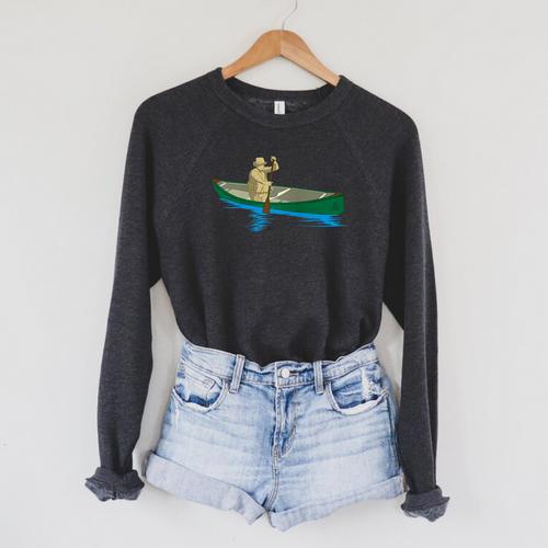 Canadian Canoe Yoke Canoeing Raglan Baseball Tee Raglan Sleeve Sweatshirt - Paddle Life
