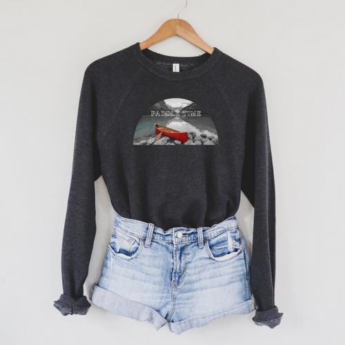 Canoe Lover Time To Paddle Raglan Baseball Tee Raglan Sleeve Sweatshirt - Paddle Life
