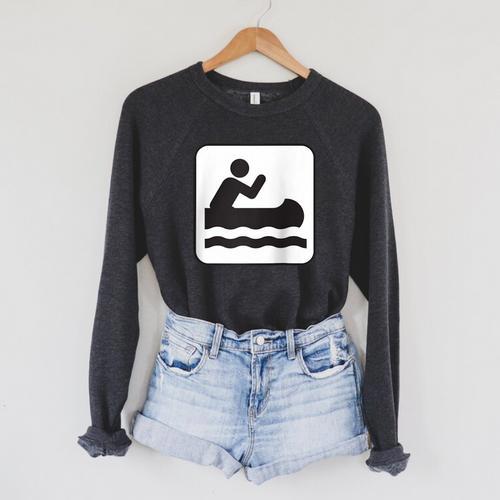 Cool Outdoor Water Sport Canoe Raglan Baseball Tee Raglan Sleeve Sweatshirt - Paddle Life