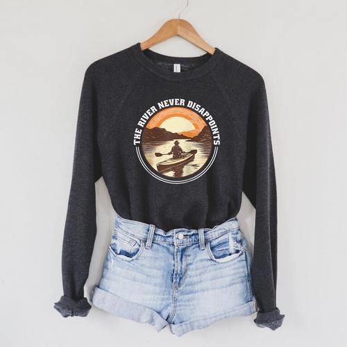 Kayak Kayaker Canoes-Boating Water-Paddle Canadier-Canoe Raglan Baseball Tee Raglan Sleeve Sweatshirt - Paddle Life
