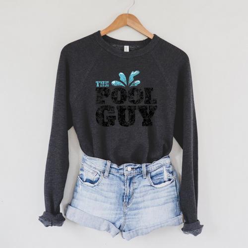 Vintage The Pool Guy Swimming For Him T-Shirt Raglan Sleeve Sweatshirt - SwimGear Co
