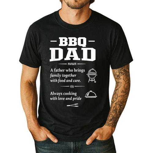 BBQ Dad Grilling Father Day Family Food Love Novelty Graphic Men's Casual T-Shirt - BBQ Dad Merch