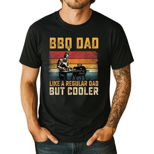 BBQ Dad Like Regular Dad But Cooler Father's Day Men's Casual T-Shirt - BBQ Dad Merch