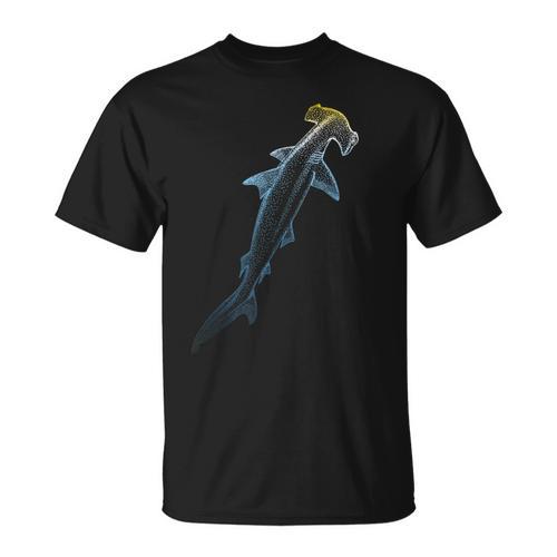 Beautiful Colors Swimming Hammerhead Shark Lovers T-Shirt - SwimGear Co