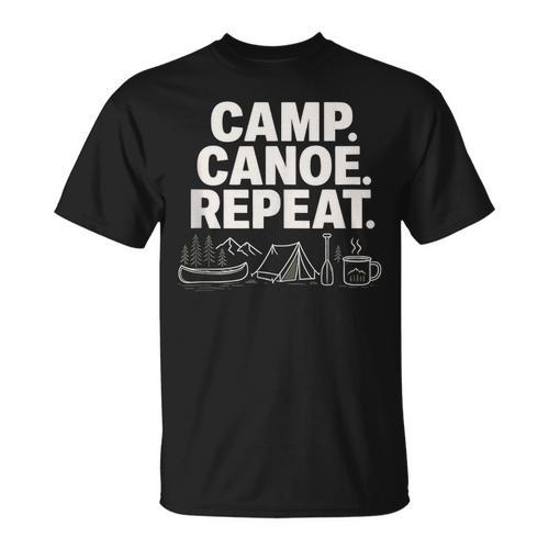 Camp Canoe Repeat Outdoor Adventure T-Shirt - Paddle Life