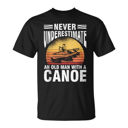 Canoe Old Man Sleeveless T-Shirt - Paddle Life