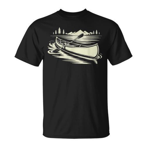 Canoe Tripper Loading Portage Pack First Light T-Shirt - Paddle Life