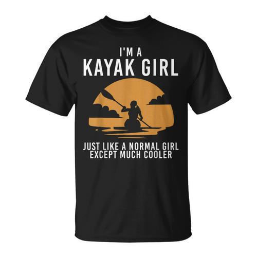 Cool Kayak For Women Girls Kayaker Canoe Kayaking Paddle Oar T-Shirt - Paddle Life