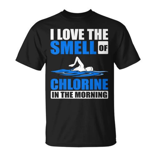 Cool Swimming Art Men Women Swimmer Swim Lover Pool Chlorine T-Shirt - SwimGear Co