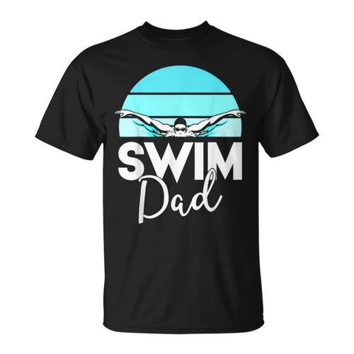 Dad Father School Swimming Meet Swimmer Swimmer T-Shirt - SwimGear Co