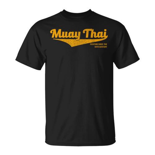 Distressed Muay Thai Kickboxing MMA BJJ Thailand T-Shirt T-Shirt - Nak Muay Co.