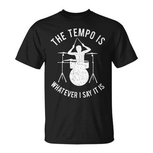 Drum Kit Graphic For a Drummer With Percussion Instruments T-Shirt - Downbeat Supply