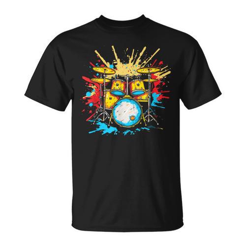 Drum Kit Steamwave Music Band T-Shirt - Downbeat Supply