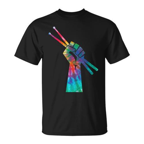 Drummer Drum Kit Tie Dye Hippie Drummer T-Shirt - Downbeat Supply