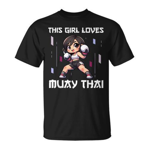 This Girl Loves Muay Thai Muay Thai Girls Kids T-Shirt - Nak Muay Co.
