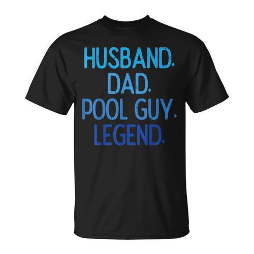Husband Dad Pool Guy Legend Fathers Day Swimming Papa T-Shirt - SwimGear Co