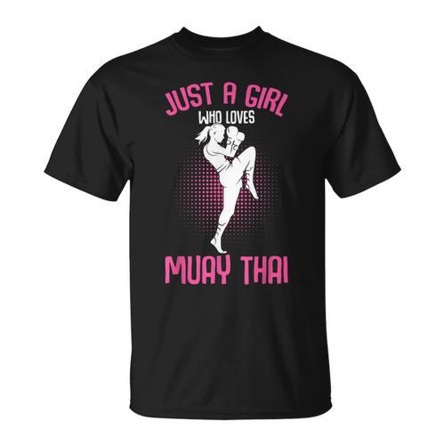 Just a Girl Who Loves Muay Thai Kids Girls T-Shirt - Nak Muay Co.