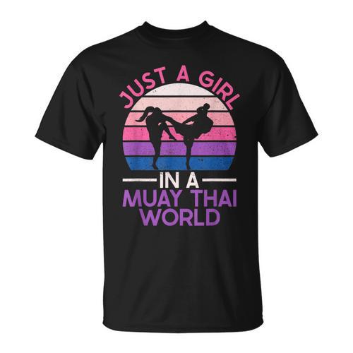 Just A Girl In A Muay Thai World Muay Thai Boxing T-Shirt - Nak Muay Co.