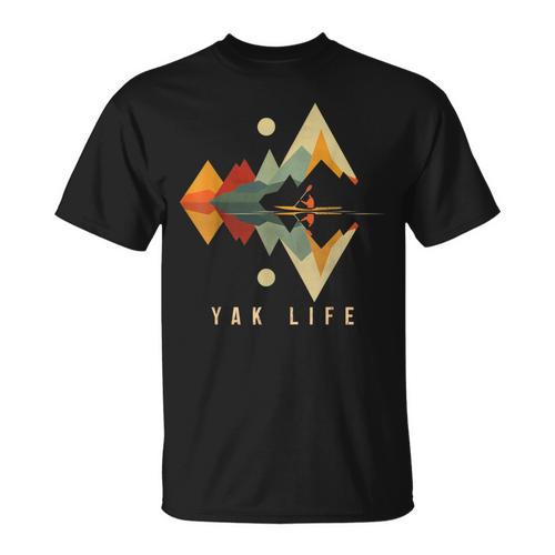 Kayak Vintage Retro Mountains Canoe Kayak Kayak Kayak T-Shirt - Paddle Life