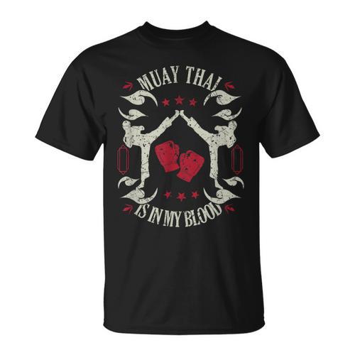 Muay Thai Is In My Blood Traditional Fighters Thai Boxing T-Shirt - Nak Muay Co.
