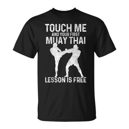Muay Thai Boxing Kickboxing Your First Lesson Is Free T-Shirt - Nak Muay Co.