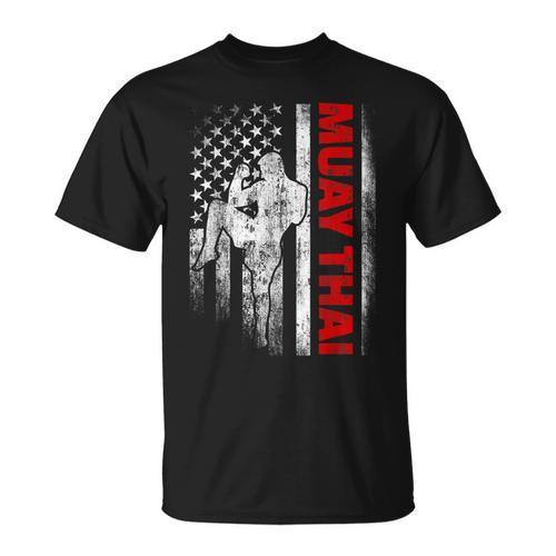 Muay Thai Boxing US American Flag T-Shirt - Nak Muay Co.