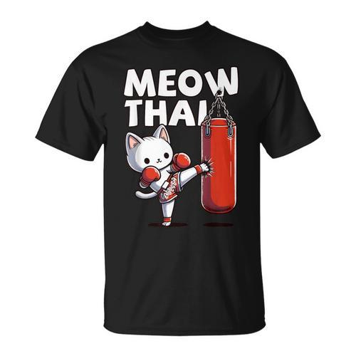 Muay Thai Cat Meow Thai Thai Boxing For Youth Muay Thai T-Shirt - Nak Muay Co.