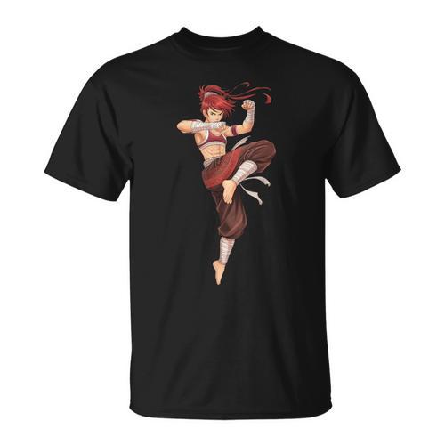 Muay Thai Girl Anime Japan Thaiboxer Kickboxing Muay Thai T-Shirt - Nak Muay Co.