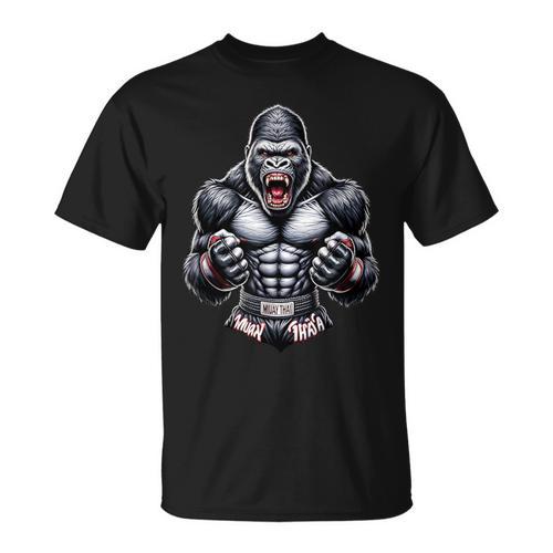 Muay Thai Gorilla Thai Boxing And Fighting T-Shirt - Nak Muay Co.