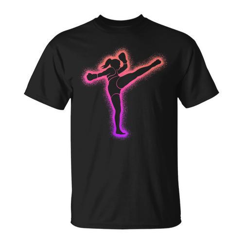 Muay Thai Martial Arts Kickboxer Women Girls Kickboxing T-Shirt - Nak Muay Co.