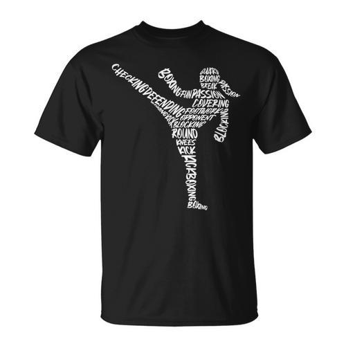 Muay Thai Martial Arts Typography Kickboxer Girls Kickboxing T-Shirt - Nak Muay Co.