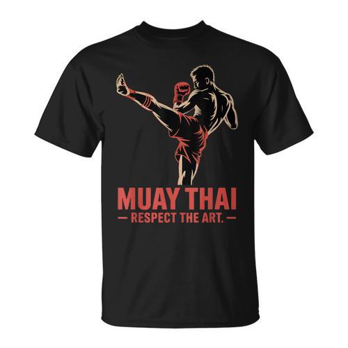 Muay Thai Respect The Art Martial Arts Kickboxing MMA T-Shirt - Nak Muay Co.