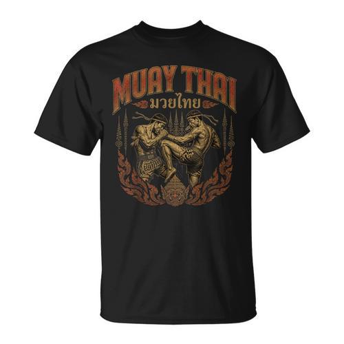 Muay Thai Vintage Thai Boxing Warrior Art Of 8 Limbs T-Shirt - Nak Muay Co.